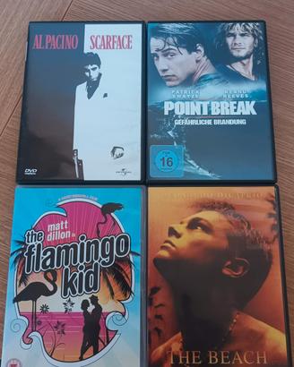 4 DVD di film iconici (Scarface, Point Break...)