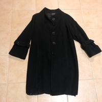 Cappotto nero Elena Mirò in lana e cachemire