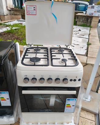 Cucina a gas 60x60 Forno Gas Elettrico Girarrosto 