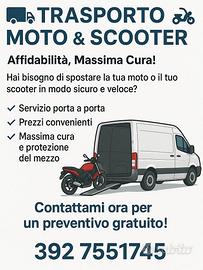 Trasporto moto e scooter Sicilia