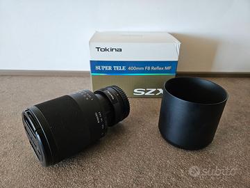 Obiettivo Tokina SZX 400mm f/8 MF super tele NUOVO