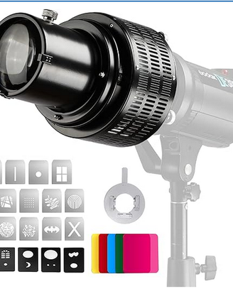 Snoot imbuto ottico per studio fotografico