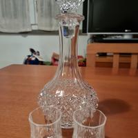 Servizio da liquore in cristallo