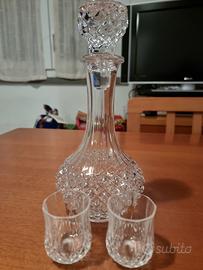 Servizio da liquore in cristallo