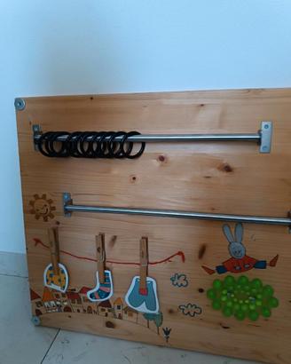 Pannello sensoriale + Palestrina Montessori