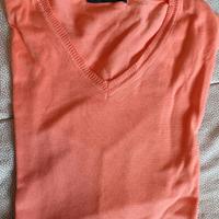 Maglioncino cotone Pull Love salmone