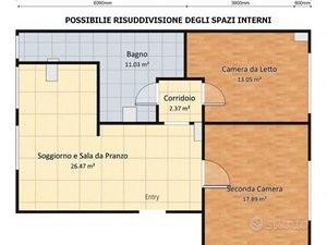 CORSO VINZAGLIO TRILOCALE 560 euro
