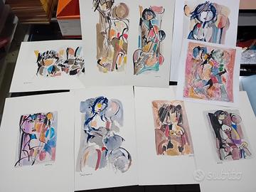 Piccole quadri su cartoncino 