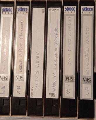 Videocassette VHS registrate da Tv