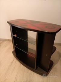 carrellino porta TV artistico