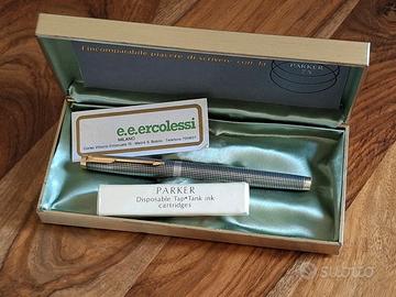 Parker 75 cisele Sterling Silver penna Stilografic