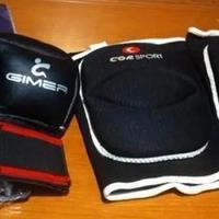 Ginocchiere e guantoni per fit boxe nuovi