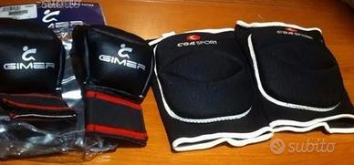 Ginocchiere e guantoni per fit boxe nuovi