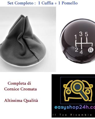 CUFFIA E POMELLO LEVA CAMBIO PER FIAT 500 2007 201