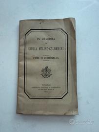 Libro antico Fiori di Cidronella XIX secolo