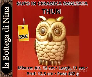 GUFO IN CERAMICA SMALTATA THUN