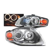 FARI OCCHI ANGELICI PER AUDI A4 B7 04-08 CROMATI