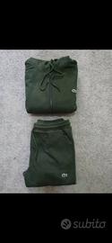 Lacoste UNISEX - Felpa con zip + Pantalone - Verde