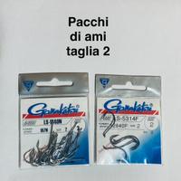 2 pacchi ami taglia 2