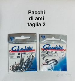 2 pacchi ami taglia 2