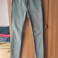 jeans skinny verde militare 