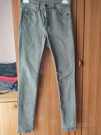 jeans skinny verde militare 
