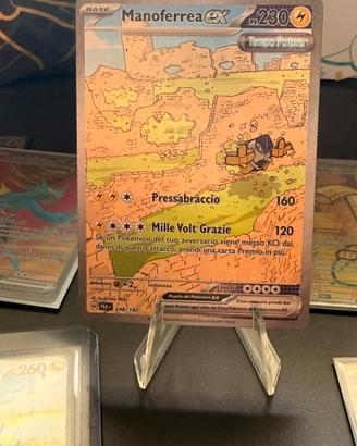 Carta pokemon Manoferrea ex 248/182 paradosso