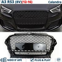Griglia CALANDRA AUDI RS3 A3 8V Nido d' Ape Nera
