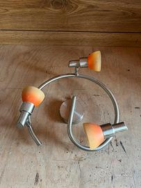 Lampada a faretti arancione