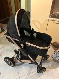 Passeggino kiduku 3 in 1 con accessori