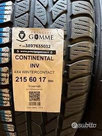 2 gomme 215 60 17 continental inv a3493