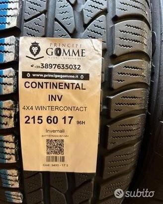 2 gomme 215 60 17 continental inv a3493