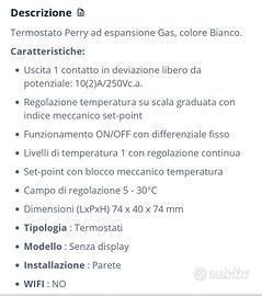 Termostato meccanico - Elettrodomestici In vendita a Roma