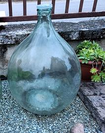 Damigiana senza paglia Bottiglione vetro bianco