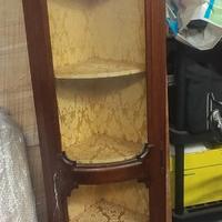 Vetrina Angolare in Legno Massello