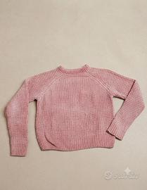 Maglione terranova taglia M ciniglia rosa antico 