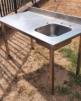 lavabo in acciaio 