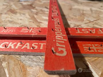 5 liste da 150cm striscia chiodata