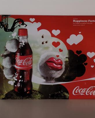 Targa Coca-Cola vintage Happiness Factory 35x28