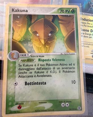 Kakuna 36/112 reverse Holo ex Rosso Fuoco e Verde