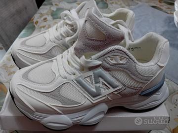 scarpe da ginnastica donna bianche e grigie n 37