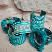  7 bracciali boho chic artigianali vintage 