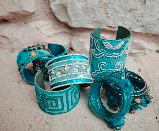  7 bracciali boho chic artigianali vintage 