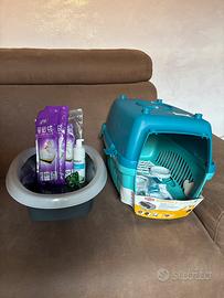 Lettiera e Trasportino gatto