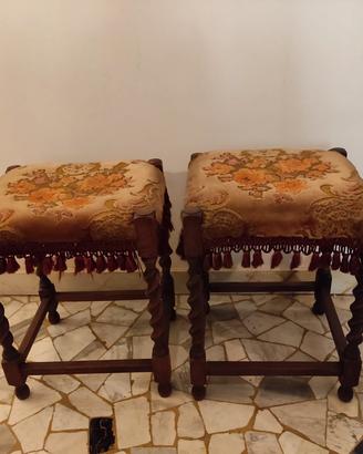 Coppia sgabelli vintage