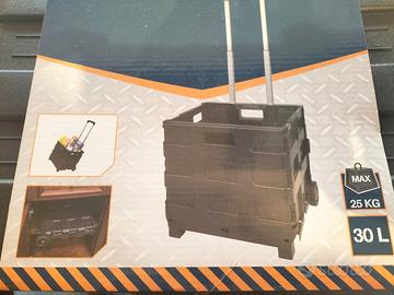 carrello pieghevole con ruote 