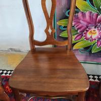 Sedie in noce nazionale 6 pezzi