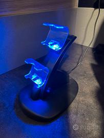 Stazione di ricarica doppio controller ps4