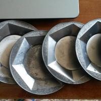 Sottobicchieri in peltro