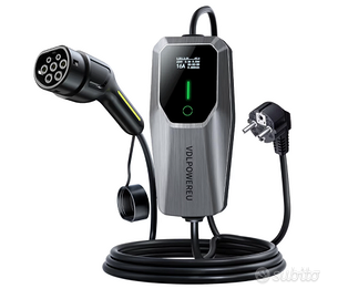 Cavo Ricarica Auto Elettrica Tipo 2 Schuko NUOVO